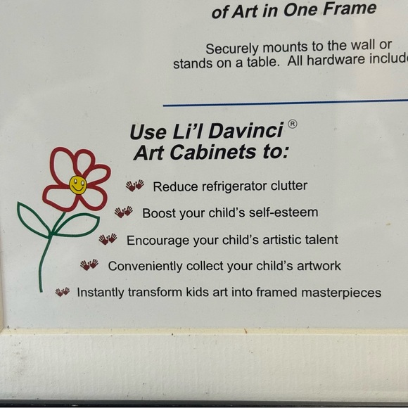 Original* Li'! Davinci Black Frame Cabinet stores & displays 50 artwork papers - Picture 2 of 10